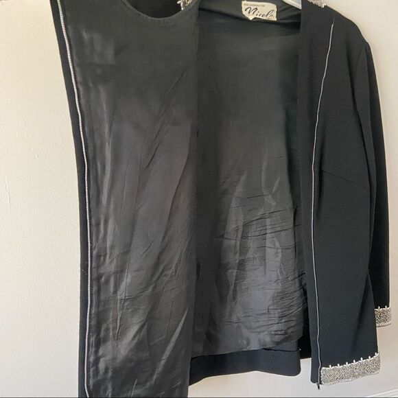 Stunning vintage 60’s wool coat with beading - Picture 7 of 10